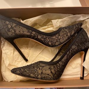 Gianvito Rossi heels size 37 black lace